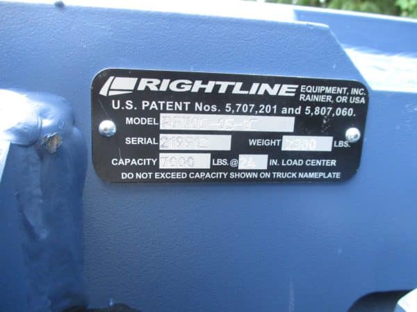 Rightline Class 3 48" rotating fork clamp 3