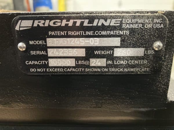 2023 Rightline Side Shifting Fork Positioner 2