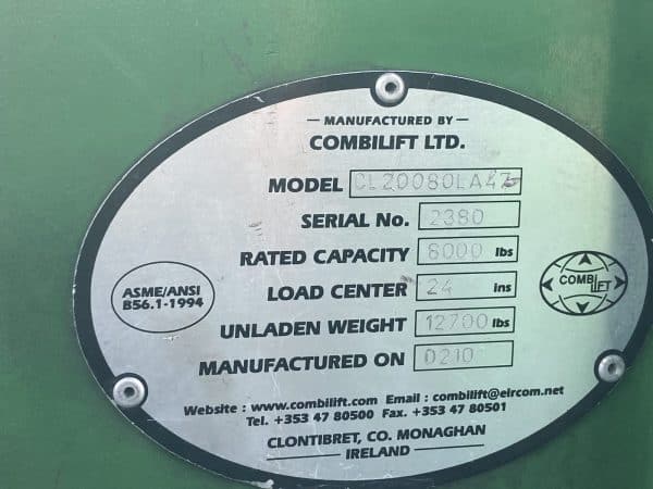 2002 Combilift C8000 5